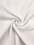 kkboxly  Faux Pearl Back Cross V Neck Blouse, Casual Long Sleeve Blouse For Spring & Fall, Women's Clothing