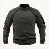 kkboxly Warm Tactical Coat, Men's Casual Pullover Sweatshirt For Outdoor Activities