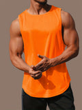 kkboxly  Men's Sleeveless Sports T-Shirt, Quick Drying Breathable Tank Top For Running Training Marathon