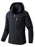 kkboxly  Men's Windproof Hooded Jackets Outdoor Sports Jacket For Spring Autumn