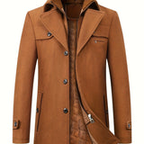kkboxly  New Wool Coat Men's Business Casual Thick Warm Slim Jacket