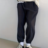 kkboxly  Drawstring Sweatpants Loose Fit Pants Men's Casual Joggers For Men Spring Fall Running Jogging