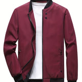 kkboxly Stay Stylish and Comfortable: Men's Casual Jackets With Zipper Pockets - Best Sellers!