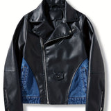 kkboxly  Men's Causal Vintage Style PU Leather Jacket