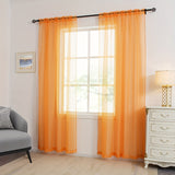 kkboxly 1pcs/set Pure Colour Sheer Voile Window Treatment With Rod Pocket Curtain Panels Suitable For Use In Kitchens, Bedrooms, And Living Rooms (white 52x84)