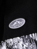 Men's Warm Stand Collar Contrast Cotton Padded Jacket Coat For Winter