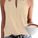 kkboxly  Solid Tank Top, Sleeveless Casual Top For Summer & Spring, Women's Clothing