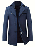 kkboxly  New Wool Coat Men's Business Casual Thick Warm Slim Jacket