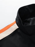 kkboxly  Classic Design Jackets By Activity, Men's Casual High Neck Zip Up Jacket Coat For Spring Fall