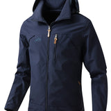 kkboxly  Men's Windproof Hooded Jackets Outdoor Sports Jacket For Spring Autumn