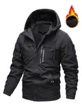 kkboxly  Men's Casual Hooded Windbreaker Jacket For Outdoor Activities