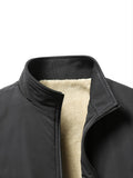 kkboxly Men's Fleece Winter Jacket With Zipped Pockets - Best Seller!