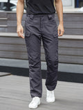 kkboxly  Trendy Solid Cargo Pants, Men's Multi Flap Pocket Trousers, Loose Casual Outdoor Pants, Men's Work Pants Outdoors Streetwear Hip Hop Style