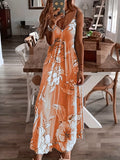 kkboxly Women's Floral Print Spaghetti Dress - Casual Crew Neck Cami Dress for Everyday Style!