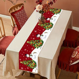 1pc, Christmas Table Runner, Tablecloths, Holiday Decorations, Christmas Party Decor, Table Decor