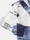 kkboxly  New For , Men's Loose Casual Printed Short Sleeve Shirt Christmas Gifts