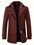 kkboxly  New Wool Coat Men's Business Casual Thick Warm Slim Jacket