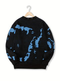 kkboxly  All Match Knitted Sweater, Men's Casual Warm Slightly Stretch Crew Neck Pullover Sweater For Men Fall Winter
