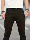 kkboxly  Men's Casual Skinny Jeans, Chic Stretch Denim Pants