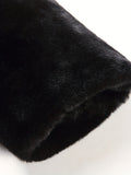 kkboxly  Warm Fleece Hooded Jacket, Men's Casual Faux Sable Zip Up Jacket Coat For Fall Winter