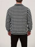 Men's Plain Button Lapel Jackets, Trendy Loose Jacket For Spring Autumn