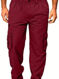 kkboxly  Mens Cargo Work Trousers Casual Thin Style Relaxed Fit Stretch Combat Tracksuit