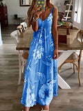 kkboxly Women's Floral Print Spaghetti Dress - Casual Crew Neck Cami Dress for Everyday Style!