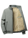 kkboxly Men's Fleece Winter Jacket With Zipped Pockets - Best Seller!