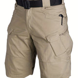 kkboxly Men's Waterproof Tactical Shorts: Lightweight, Quick-Dry & Breathable for Outdoor Hiking & Fishing!
