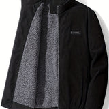 kkboxly  Men's Zip-Up Collar Corduroy Cotton Jacket