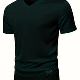 kkboxly  Men's V-neck T-Shirts Casual Sports Loose Short Sleeve Tees Top Summer Clothes
