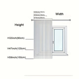 kkboxly 1pc Vintage-Inspired Short Valance Curtains - Rod Pocket Top Voile Half Curtains for Kitchen Windows, Pastoral Cherry Living Room Home Decor with Sheer Embroidery Lace and Classic Design