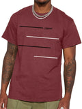 'Legend' Round Neck Graphic T-shirts, Causal Tees, Short Sleeves Comfortable Tops, Men's Summer Clothing