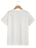 2025 kkboxly  Big and Tall Men's 'I HAVE SELECTIVE HEARING' Print T-Shirt - Oversized Casual Crewneck Tee for Summer Comfort