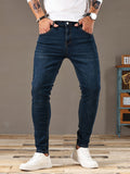 kkboxly Men's Casual Distressed Jeans, Street Style Skinny Jeans
