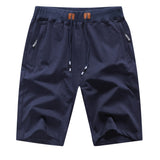 kkboxly  Men's Shorts Casual Classic Fit Stylish Drawstring Elastic Waist Summer Beach Shorts With Zipper Pockets Workout Sport Shorts
