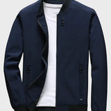 kkboxly Stay Stylish and Comfortable: Men's Casual Jackets With Zipper Pockets - Best Sellers!