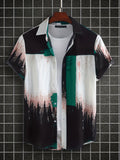 kkboxly  Men's Casual Short Sleeve Shirt, Male Hawaiian Shirt For Summer Beach Vacation