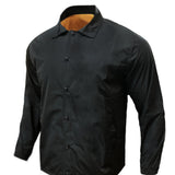 kkboxly  Men's Waterproof Black Jacket, Lapel Stylish Comfy Chic Coat For Men's Outdoor Activities