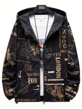 kkboxly  Spring Autumn Mens Casual Reversible Hoodie Jacket Men Clothes Men's Zip-up Windbreaker Coat Outerwear