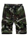 2025 kkboxly  Men's Plus Size Camo Shirt - Soft and Breathable Cotton Fabric, Perfect for Outdoor Activities and Gifts