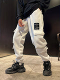 kkboxly  Men's Cargo Pants, Multi Flap Pocket Loose Casual Jogger Pants, Mens Sweatpants, Mens Clothing