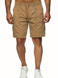 2025 kkboxly  Classic Design Loose Fit Shorts, Men's Casual Multi Pocket Cargo Shorts For Summer Outdoor Fitness