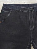 kkboxly  Men's Classic Design Jeans, Fashion Versatile Solid Denim Pants With Highly  Stretchy Fabric, Oversized Pants For Big & Tall Males, Plus Size