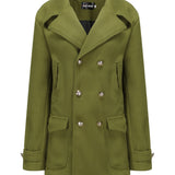 kkboxly  Men's Trendy Retro Solid Long Sleeve Coat Windbreaker Lapel Long Overcoat For Autumn Winter