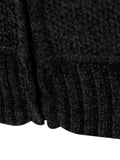 kkboxly  Block Color Warm Fleece Hooded Jacket, Men's Casual Slightly Stretch Zip Up Jacket Coat For Fall Winter