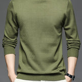 kkboxly  Men's Round Neck Pullover Knit Sweater Best Sellers