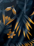 2025 kkboxly  Men's Plus Size Hawaiian Shirt with Leaves Print - Perfect for Summer Vacations and Resort Wear