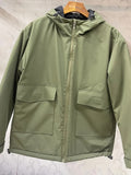 kkboxly  Men's Hooded Windbreaker Jacket, Casual Warm Waterproof Padded Jacket For Fall Winter Outdoor Activities