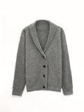 kkboxly  Men's Button Up Casual V Neck Cardigan, Knitted Sweater Jacket Coat For Men Winter Fall